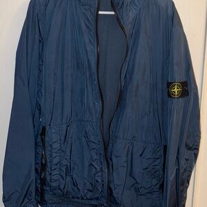 Stone Island Navy Windbreaker Jacket
